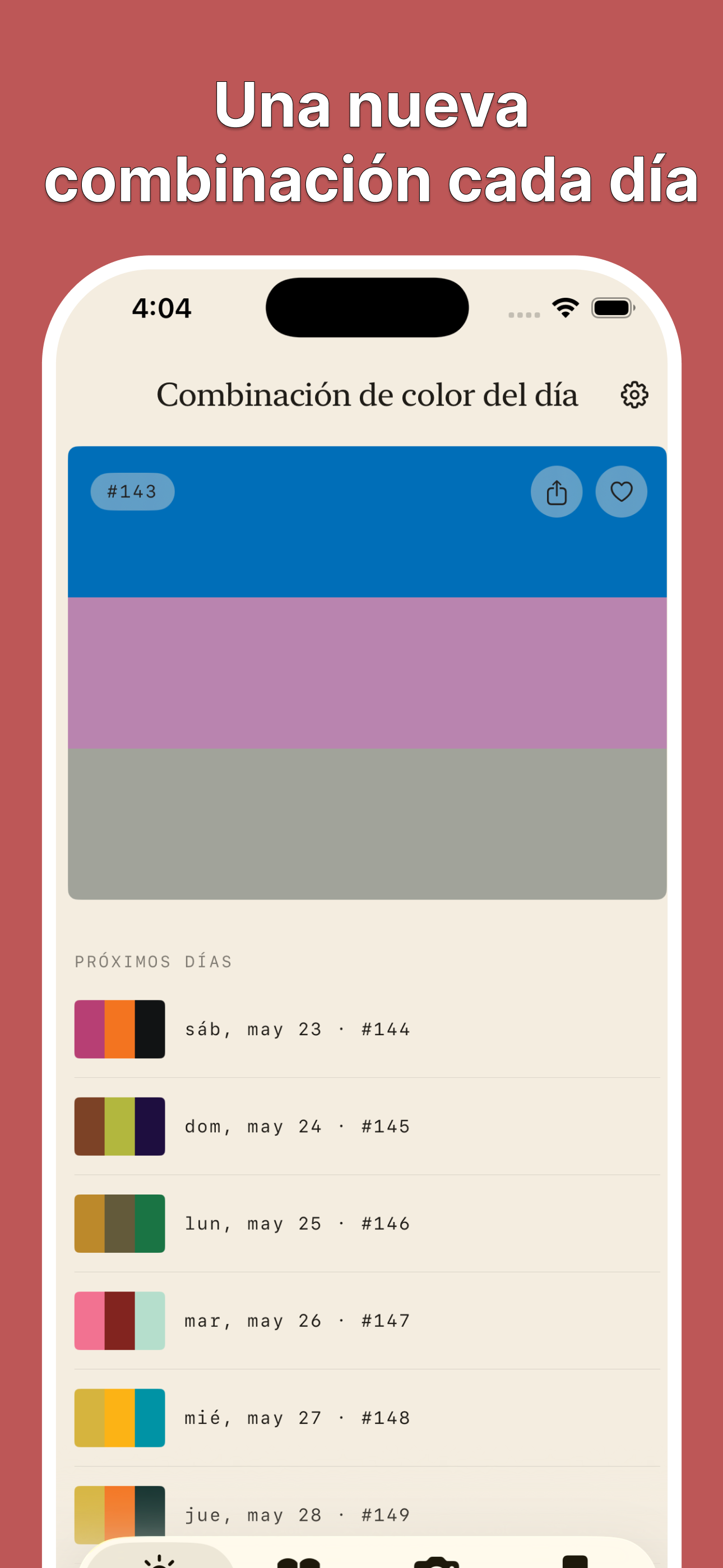 Wada Dictionary of Colors app screenshot